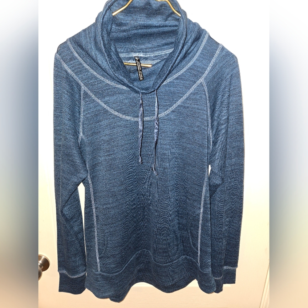 Kuhl Women's Blue Cowl Neck Sweater